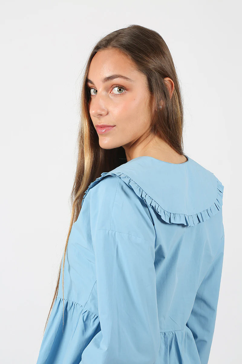 Blusa Volantes Azul - Image 5