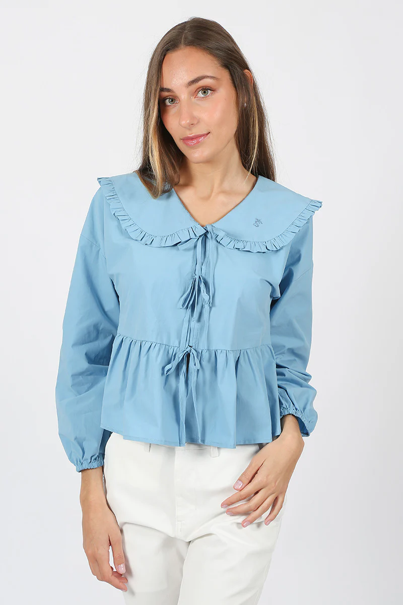 Blusa Volantes Azul - Image 6