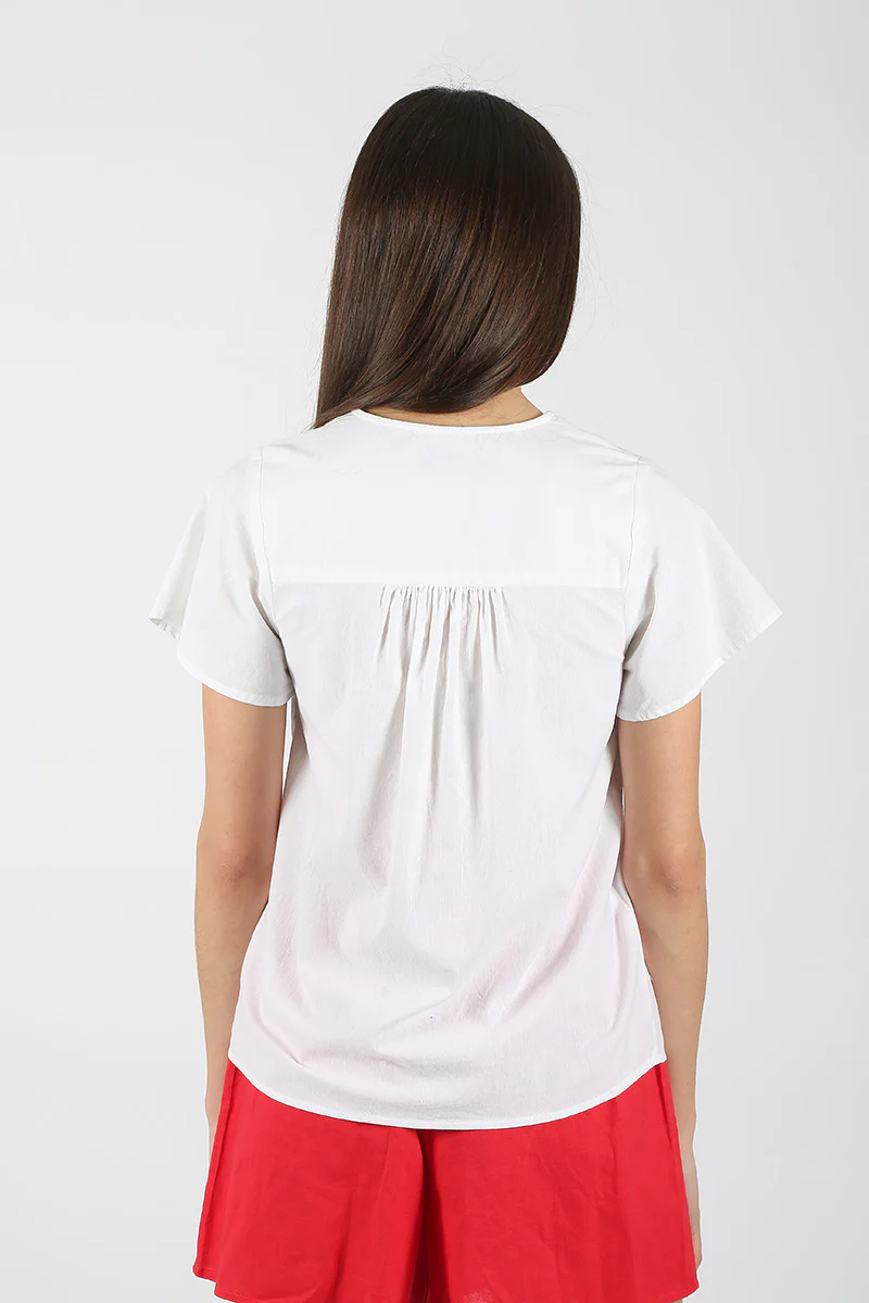 Blusa Blanca Flores - Image 4