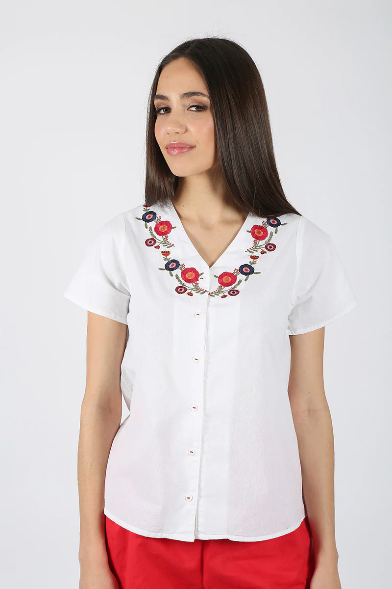 Blusa Blanca Flores - Image 6