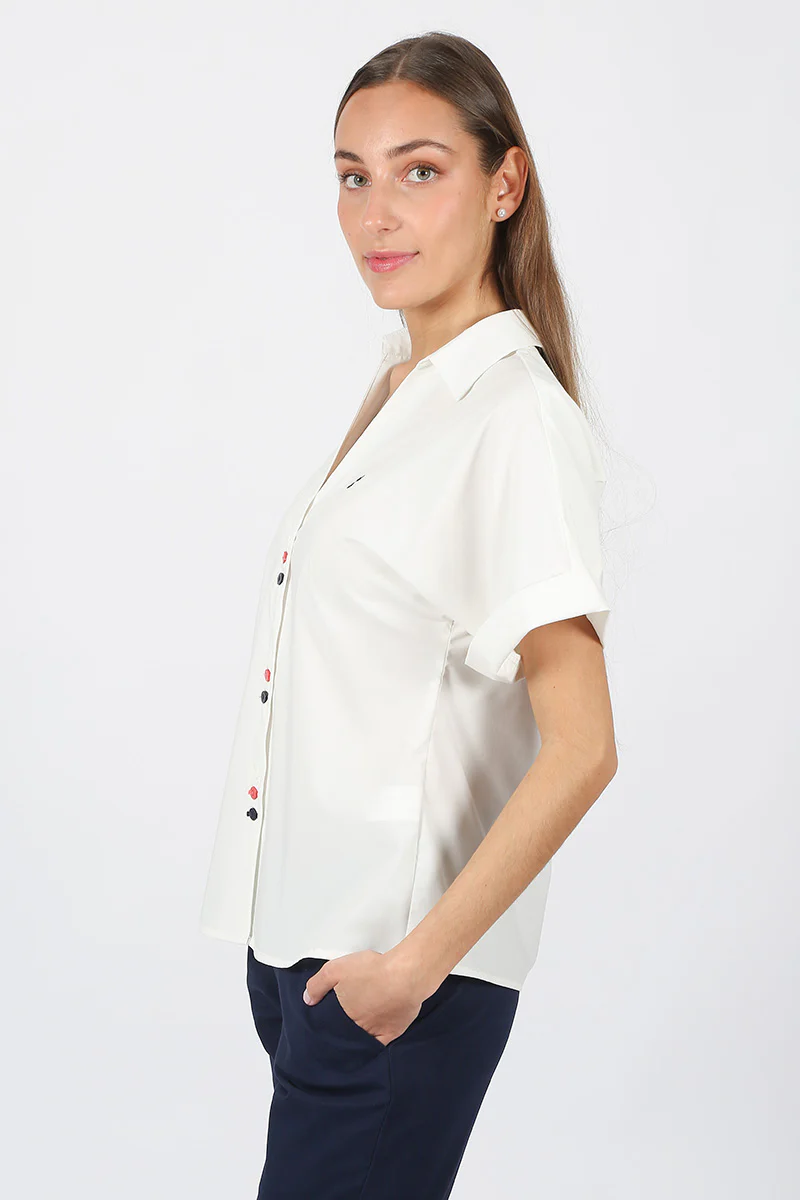 Blusa Blanca Botones - Image 3