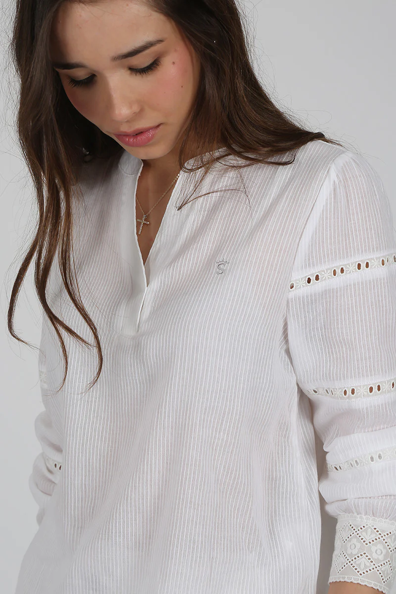 Blusa Blanco Roto