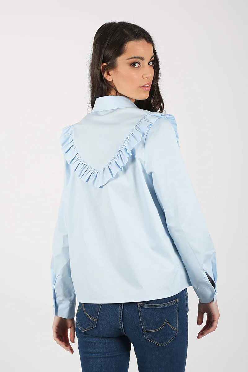 Blusa Celeste Volantes - Image 3