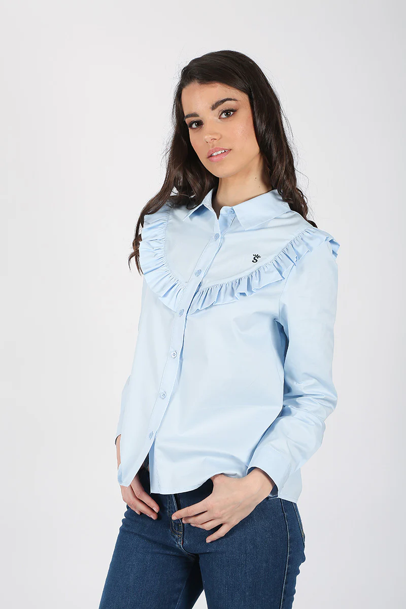 Blusa Celeste Volantes - Image 4