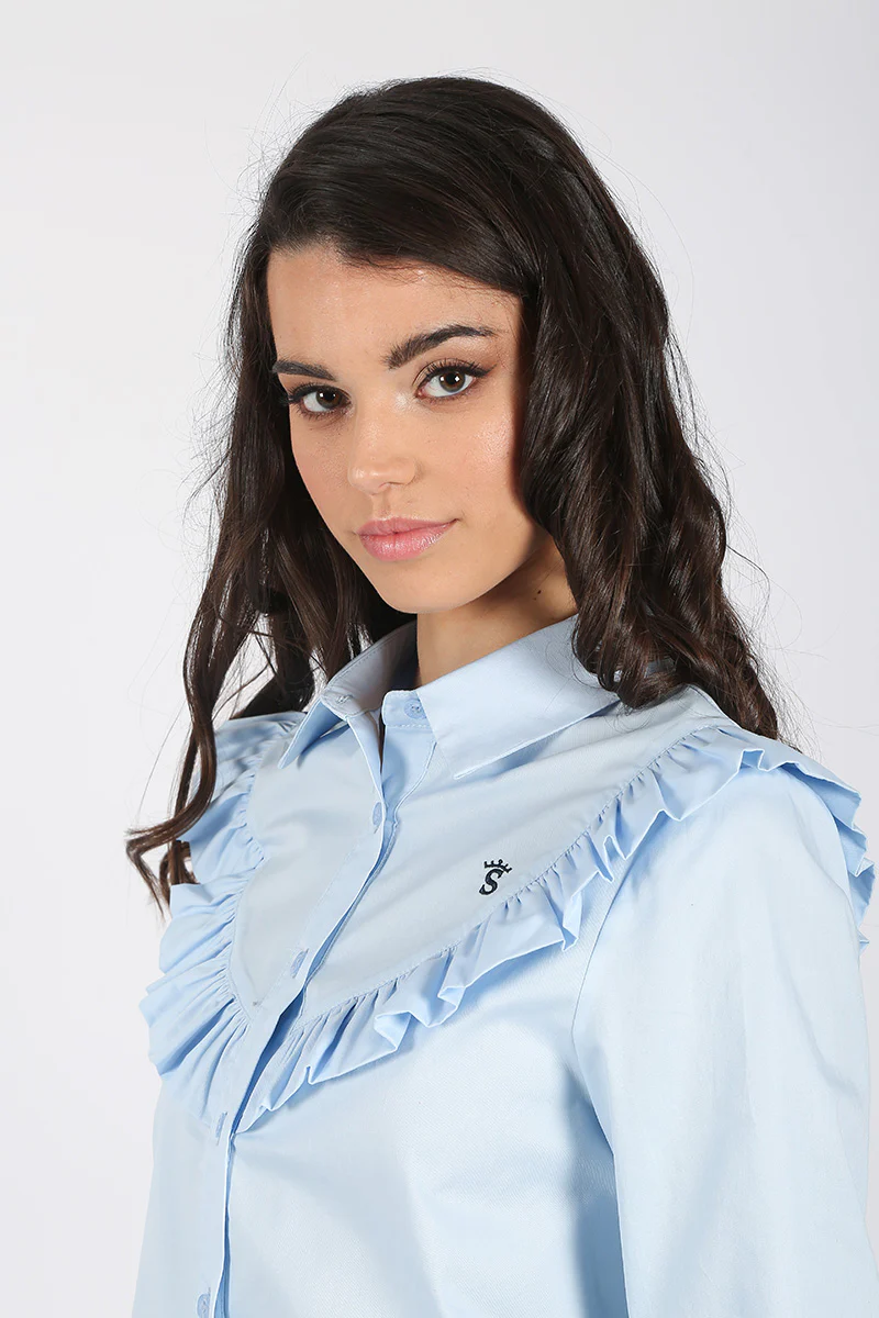 Blusa Celeste Volantes - Image 5