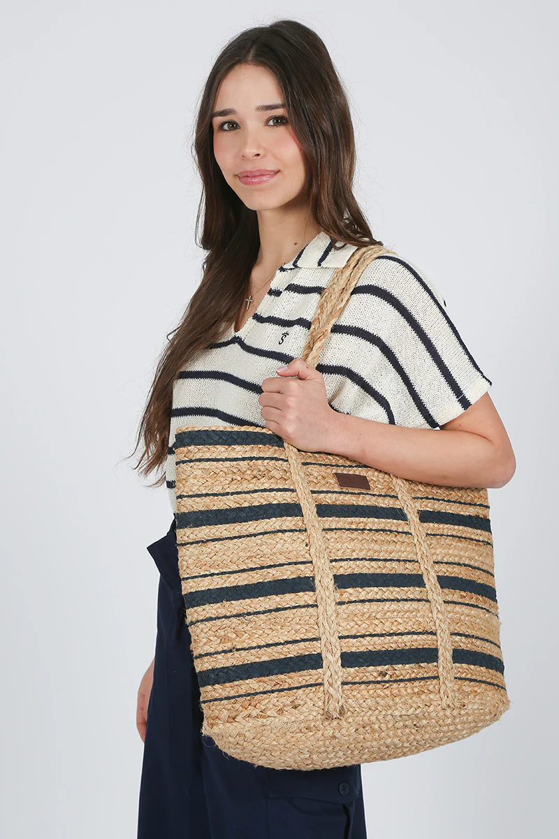 Bolso Rayas Marino