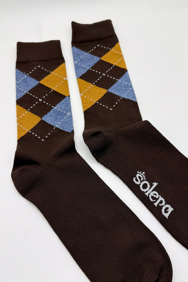 Calcetines Rombo Marron - Image 2