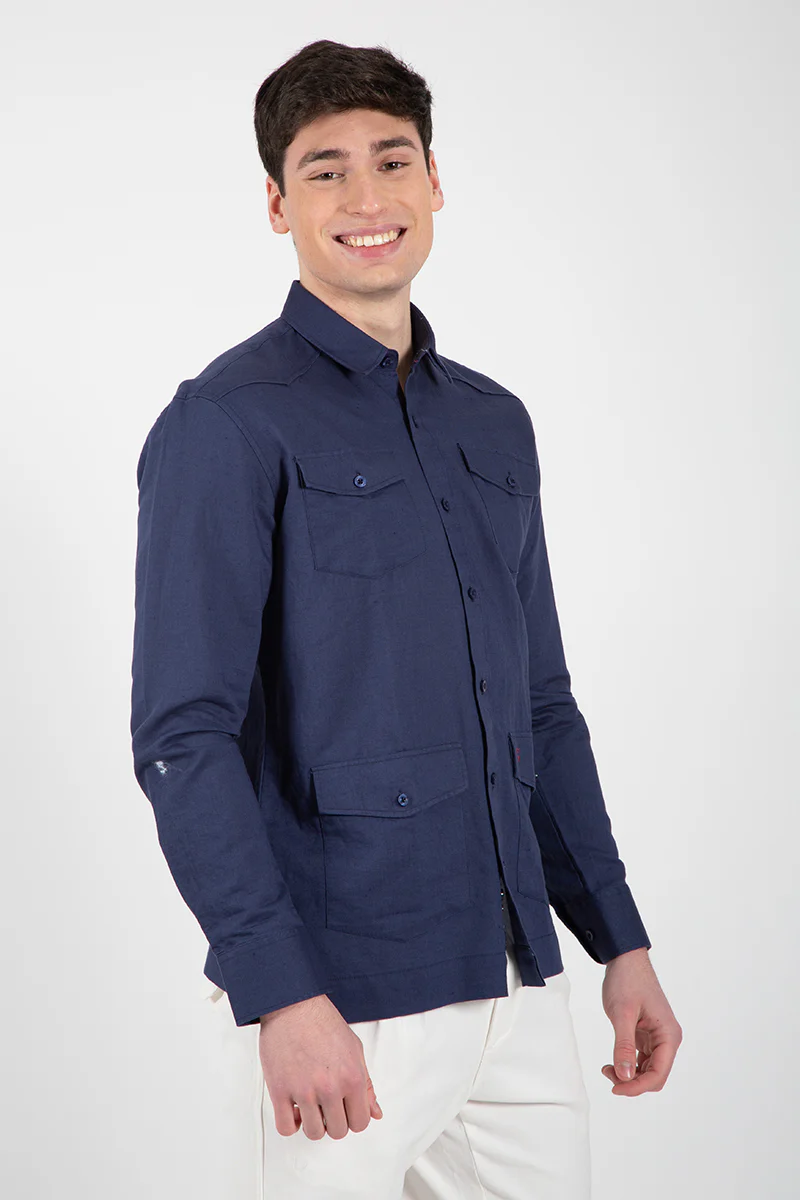 Camisa Guayabera Marino