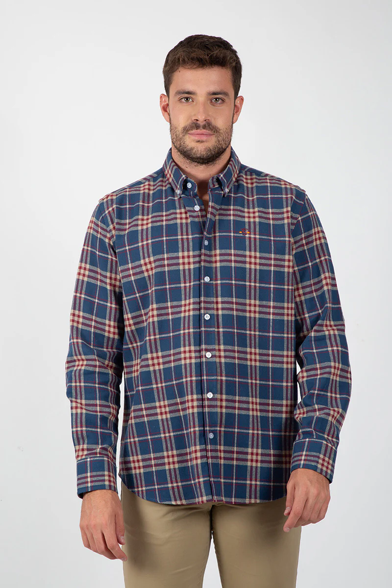 Camisa Cuadros Marino y Granate - Image 6