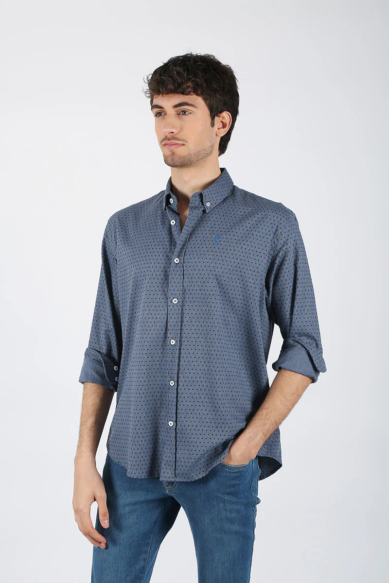 Camisa Azul Topos - Image 5