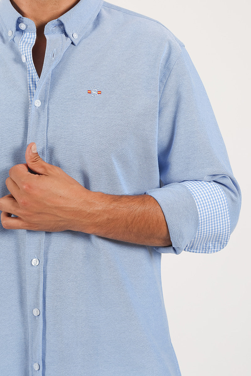 Camisa oxford celeste - Image 2