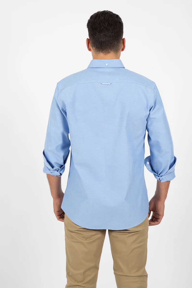 Camisa oxford celeste - Image 4
