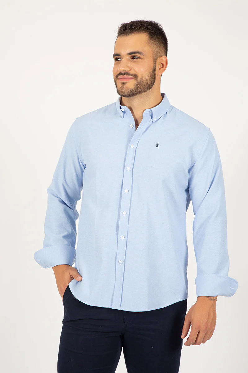 Camisa  oxford celeste - Image 2