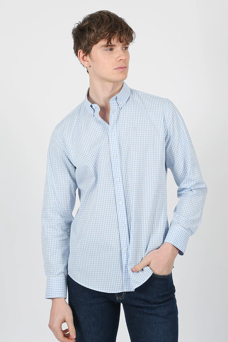 Camisa Azul Vichi