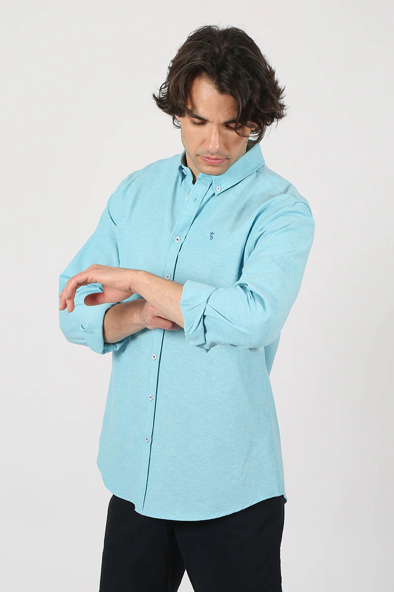 Camisa Oxford Turquesa - Image 2