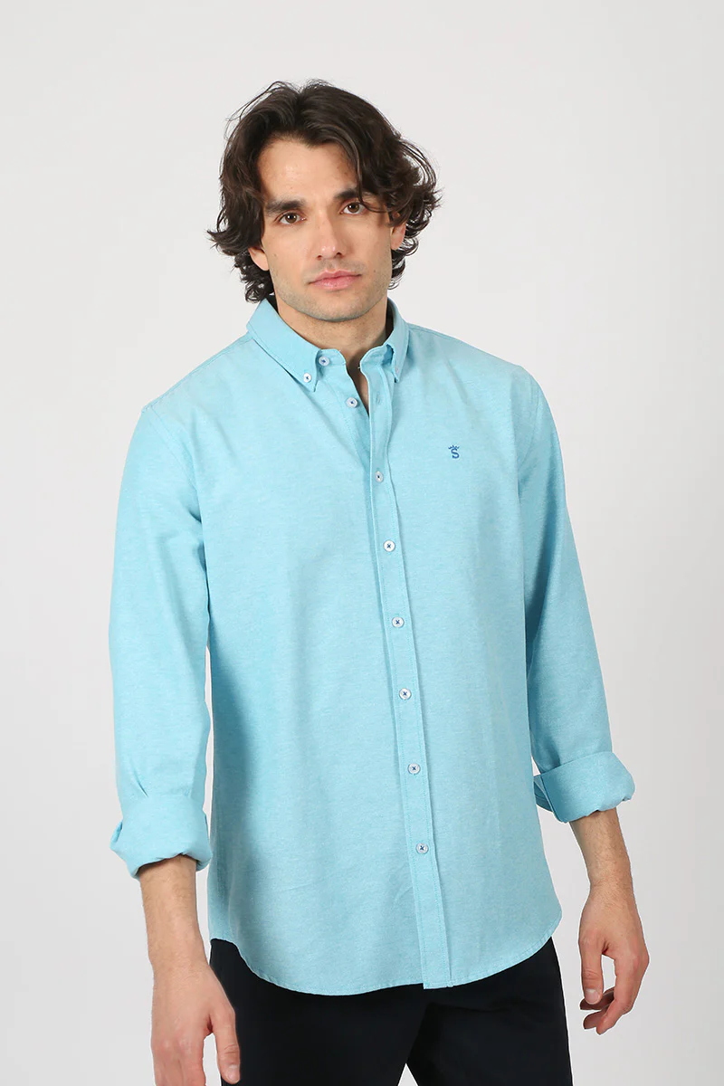 Camisa Oxford Turquesa - Image 3