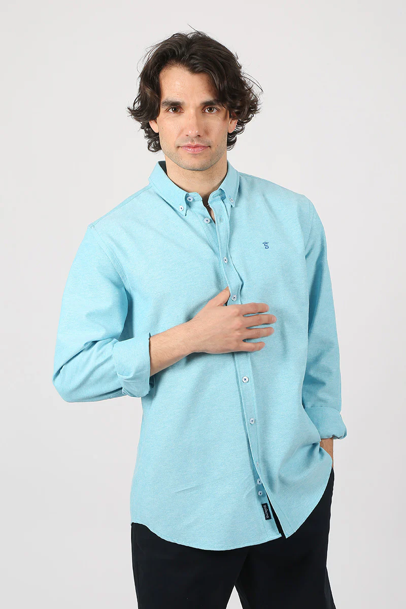 Camisa Oxford Turquesa - Image 4