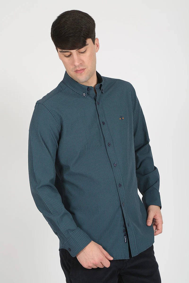 Camisa raya Azul - Image 6