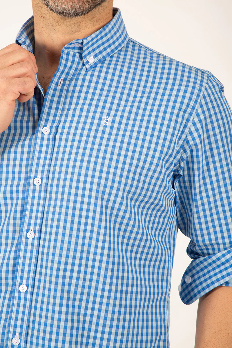 Camisa cuadros blue - Image 3