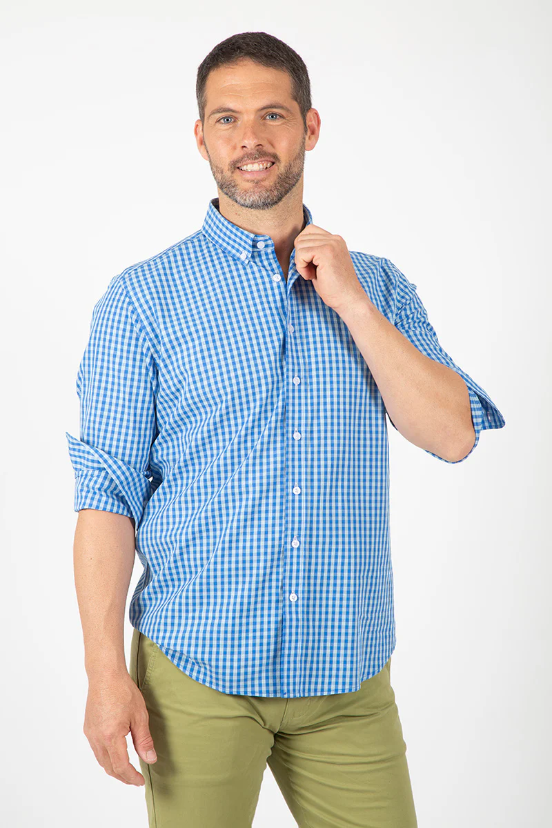 Camisa cuadros blue - Image 6