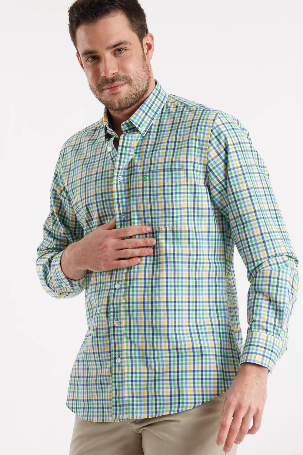 Camisa azul cuadro - Image 11