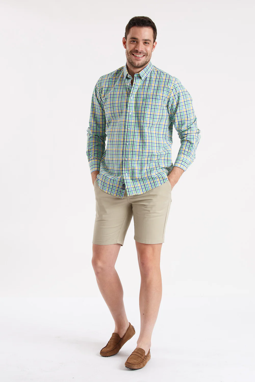 Camisa azul cuadro - Image 2