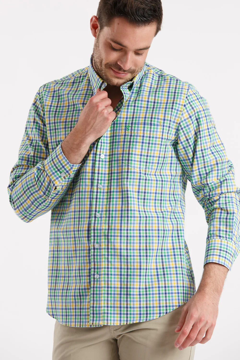 Camisa azul cuadro - Image 8