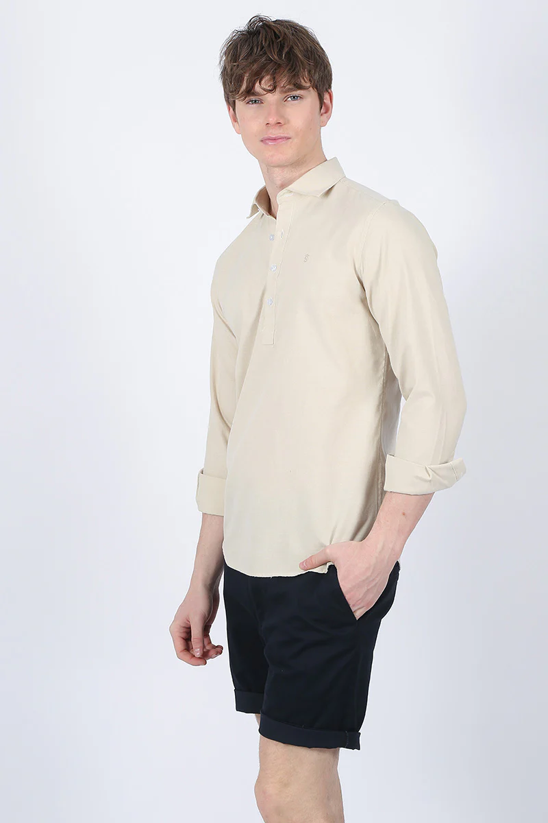 Camisa Polera Beige