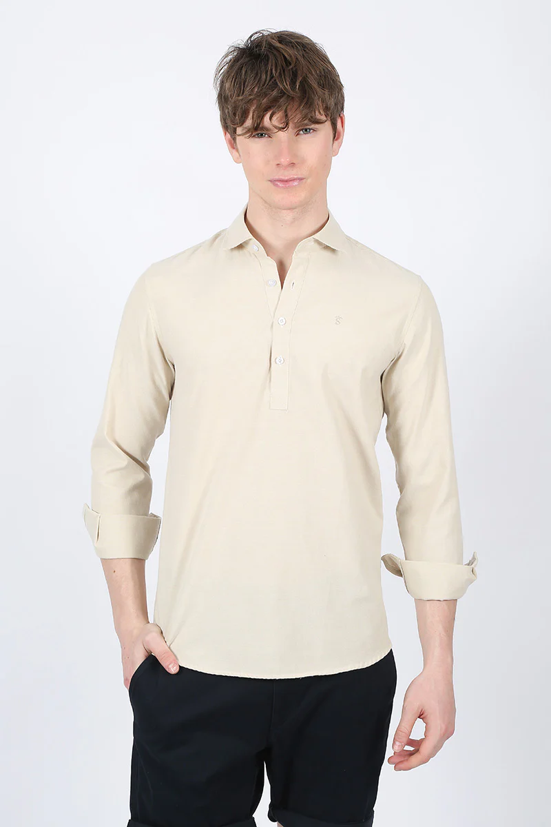 Camisa Polera Beige - Image 2