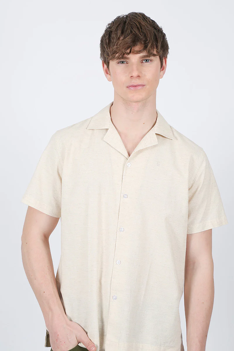 Camisa Lino Beige - Image 3