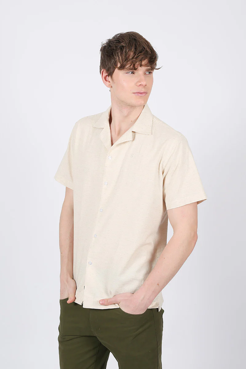 Camisa Lino Beige - Image 4