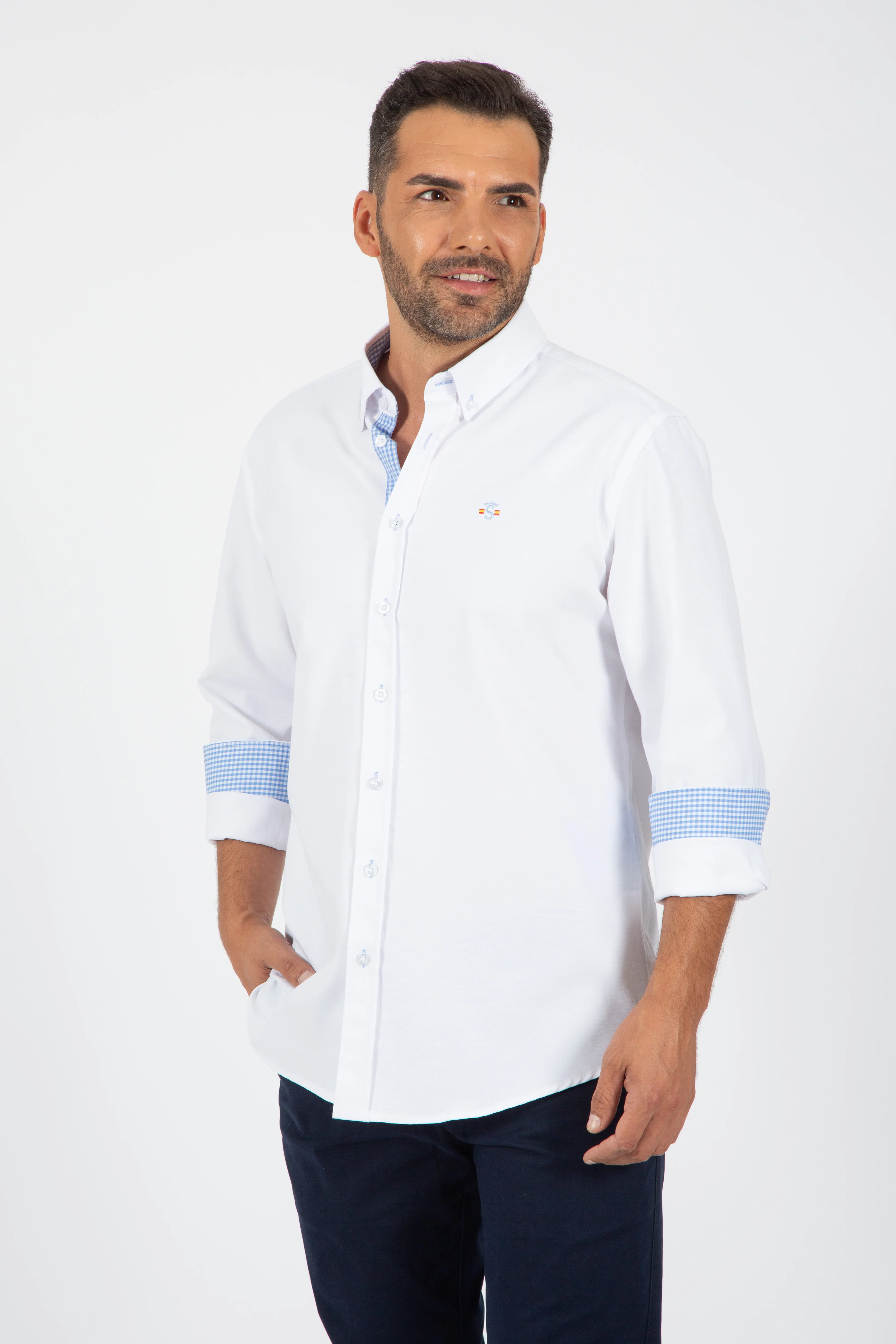 Camisa Oxford Blanco - Image 4