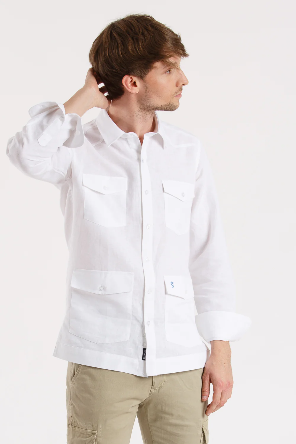 Camisa Guayabera Blanca - Image 3
