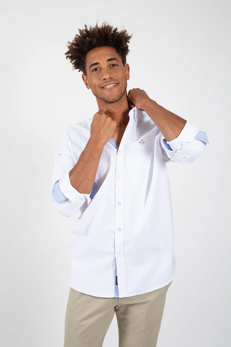 Camisa Oxford Blanco - Image 3