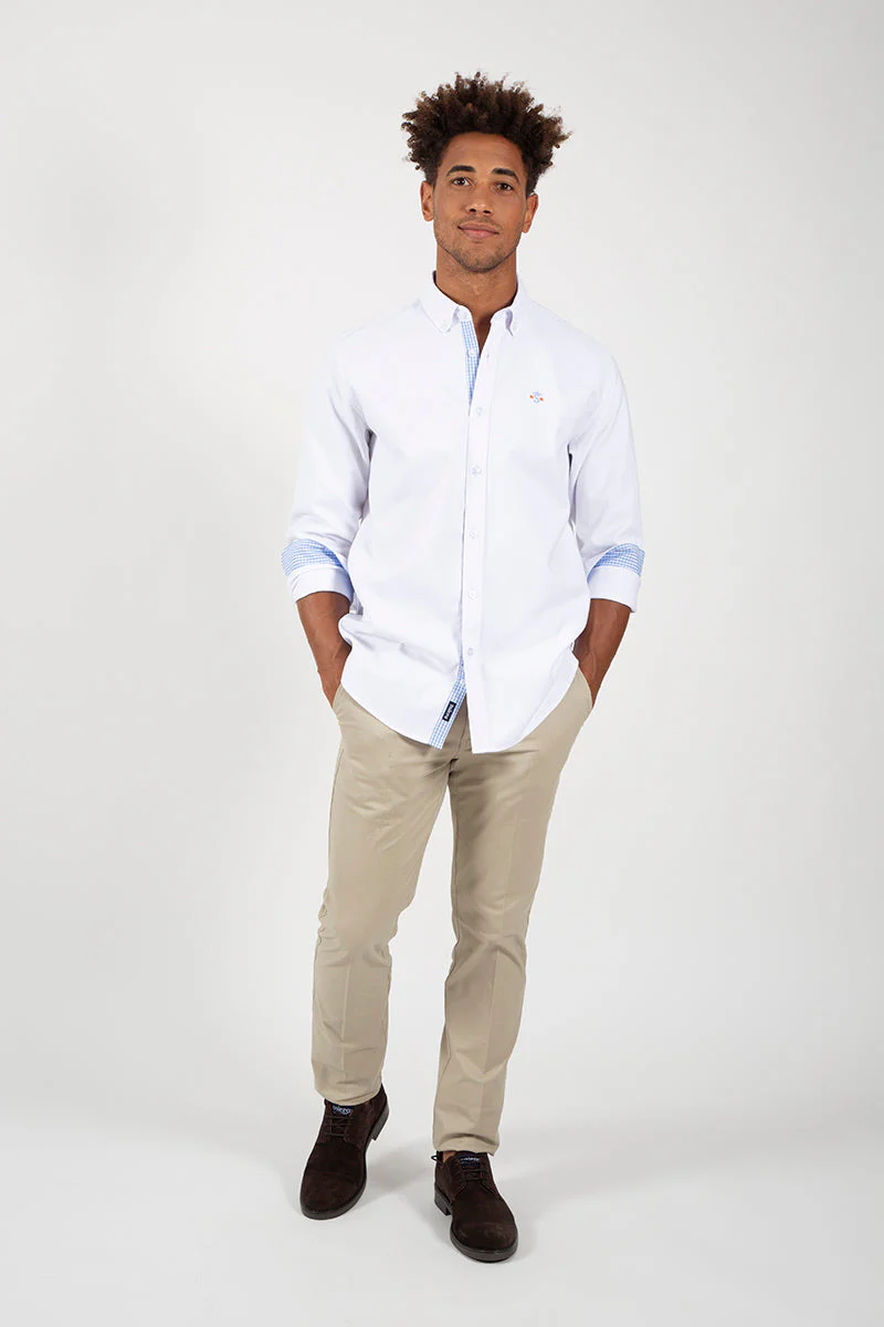 Camisa Oxford Blanco - Image 8