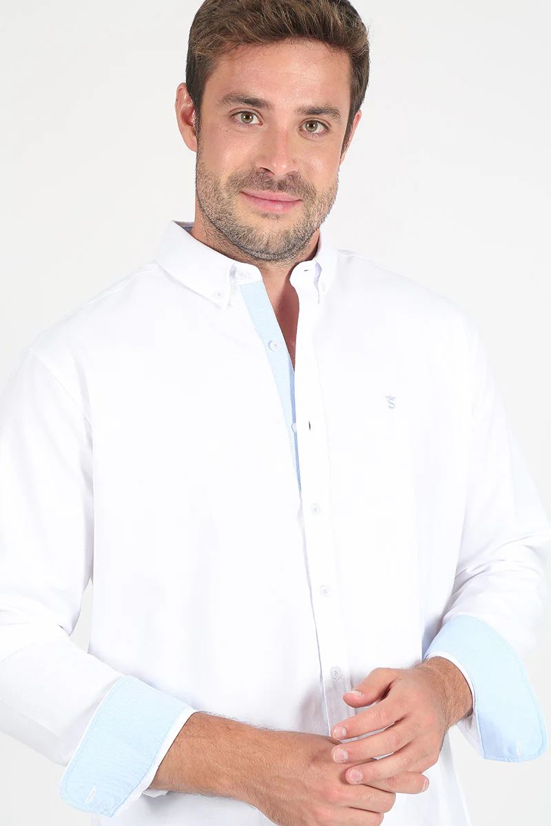 Camisa Basic Oxford Blanca - Image 2