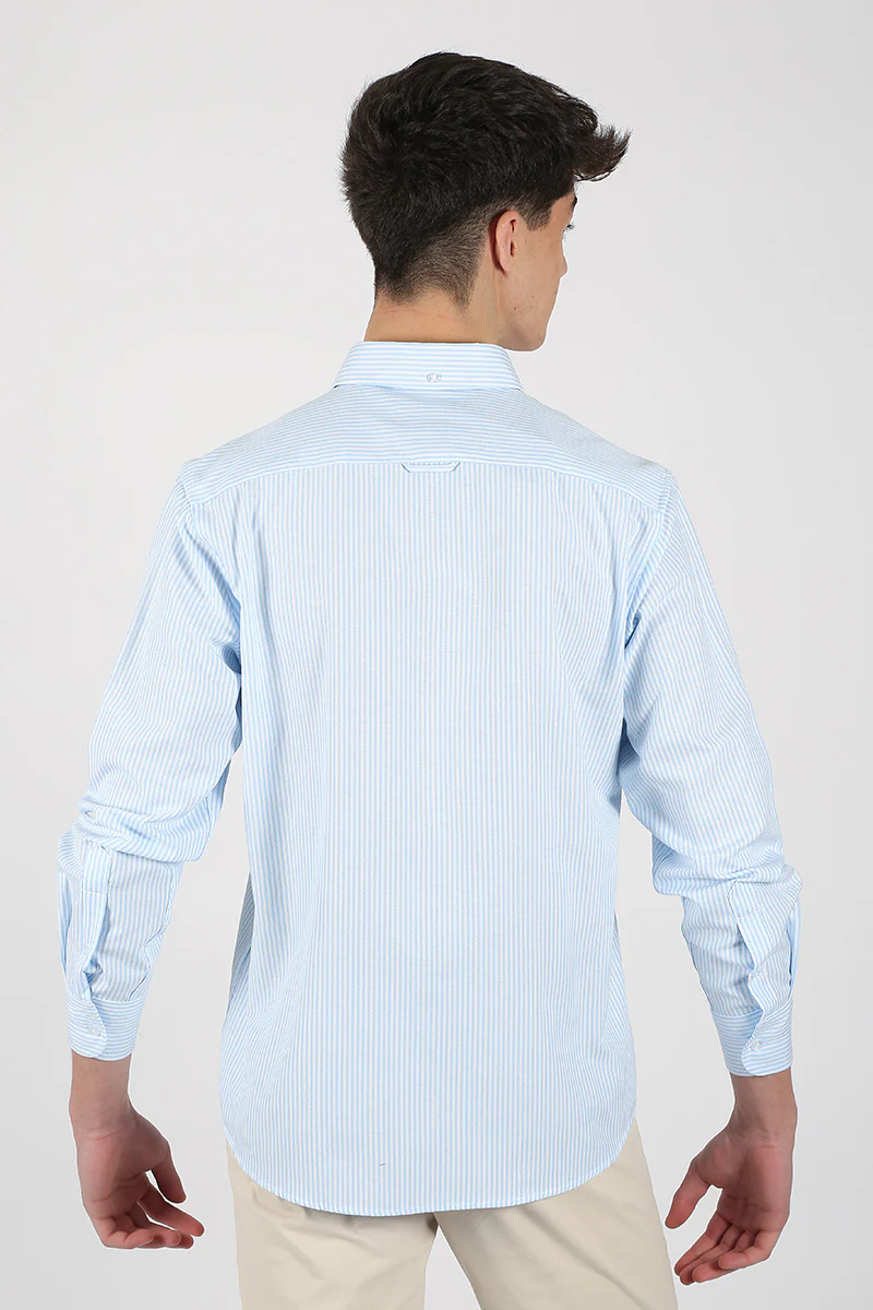Camisa Rayas Celeste - Image 3