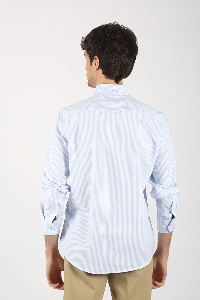 Camisa Rayas Celeste - Image 3