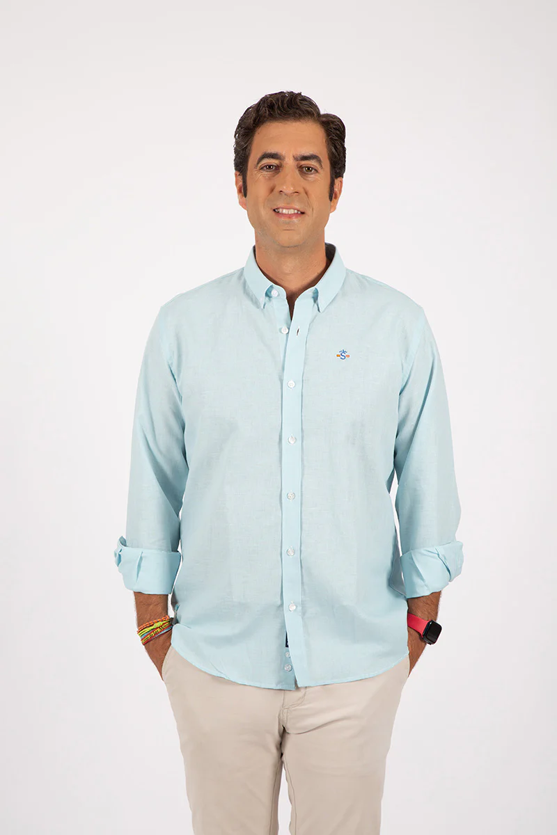 Camisa Lino Celeste - Image 3