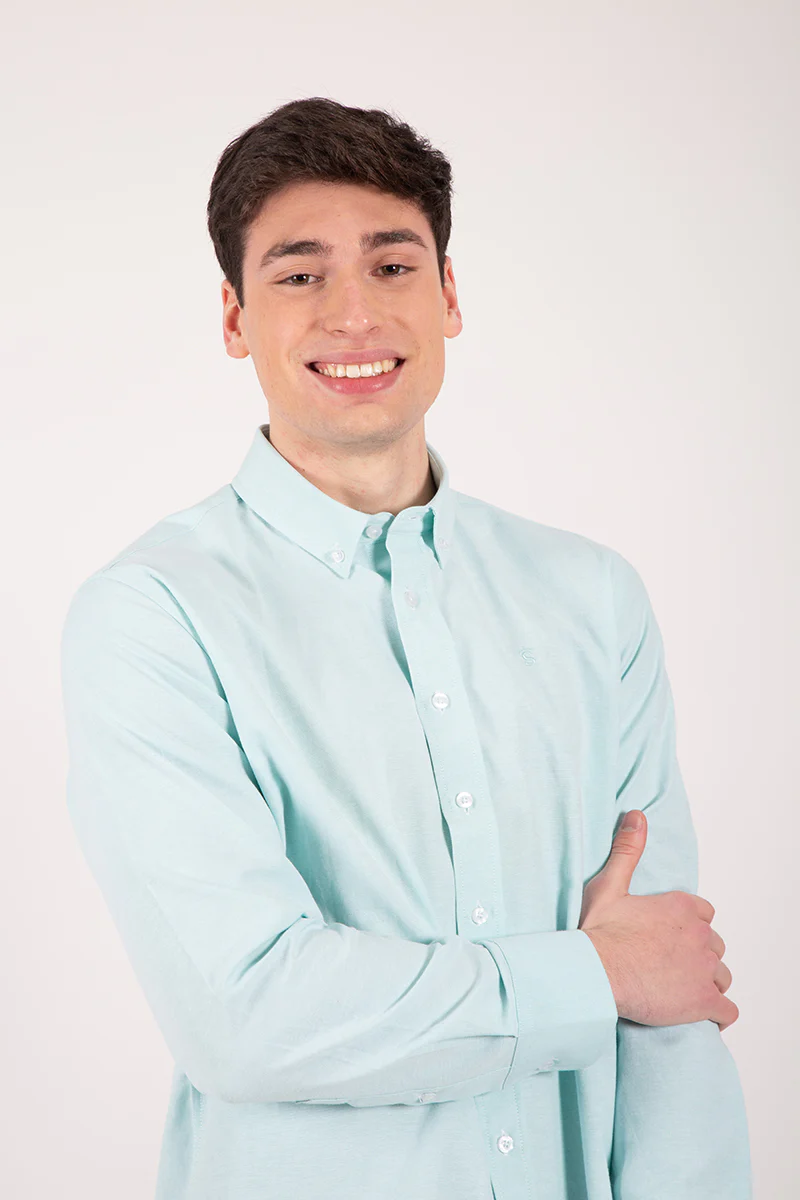 Camisa  oxford agua - Image 4