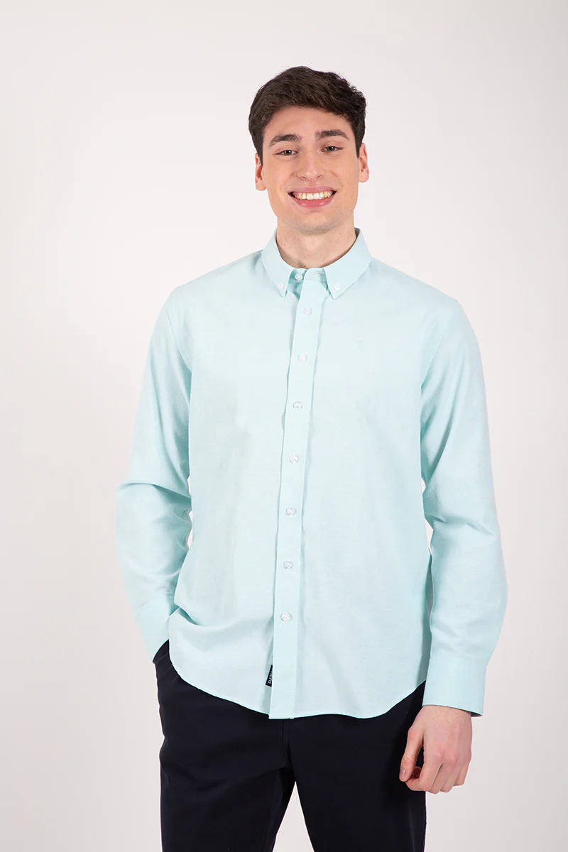 Camisa  oxford agua - Image 5