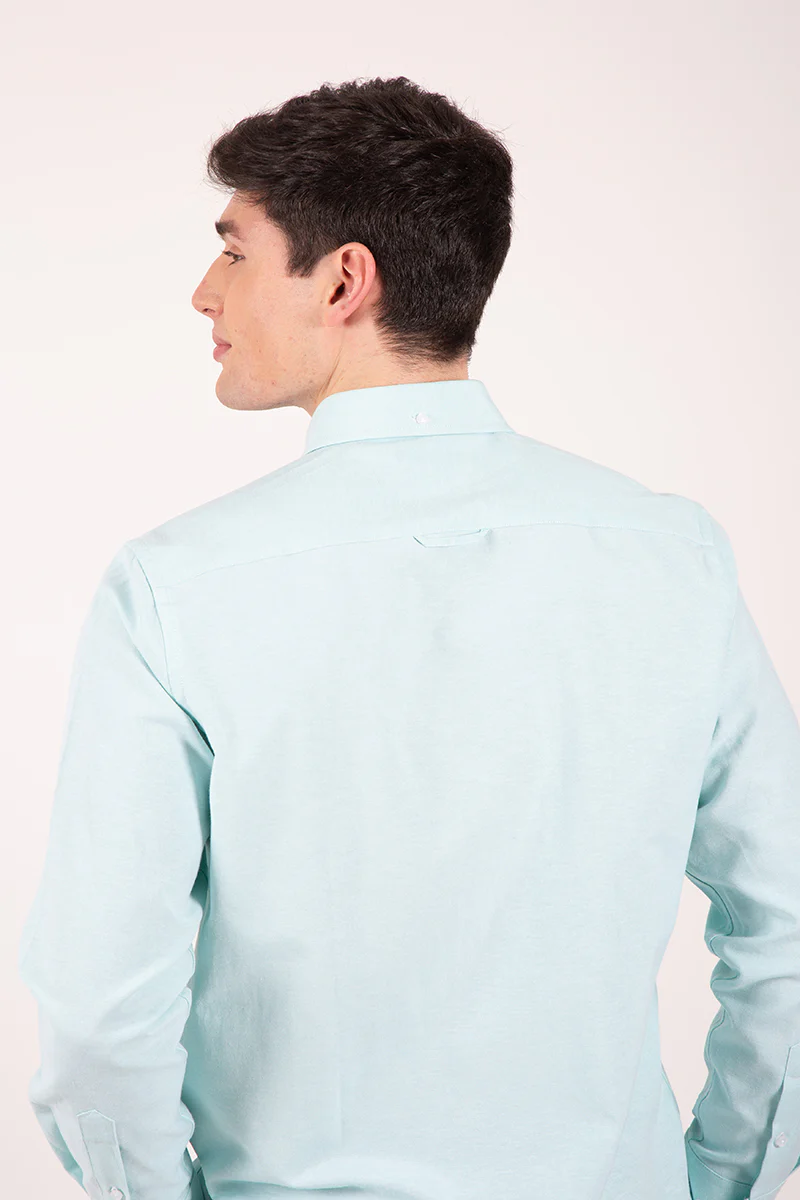 Camisa  oxford agua - Image 6