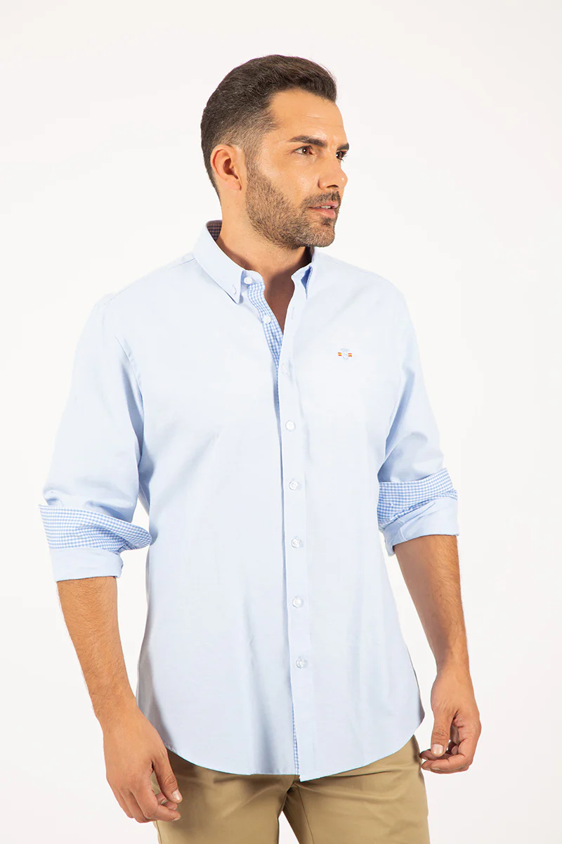 Camisa Oxford Celeste - Image 2