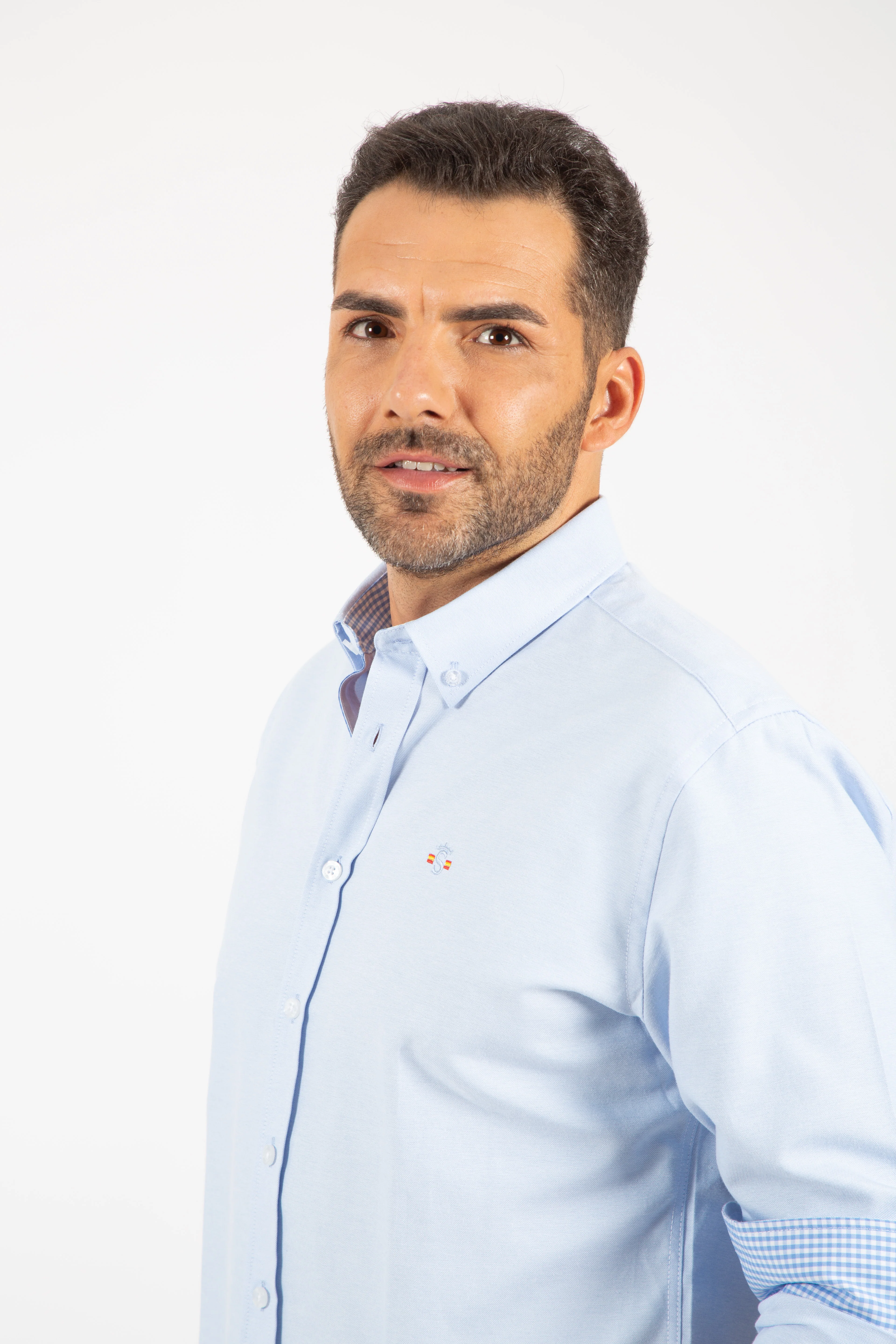 Camisa Oxford Celeste - Image 4