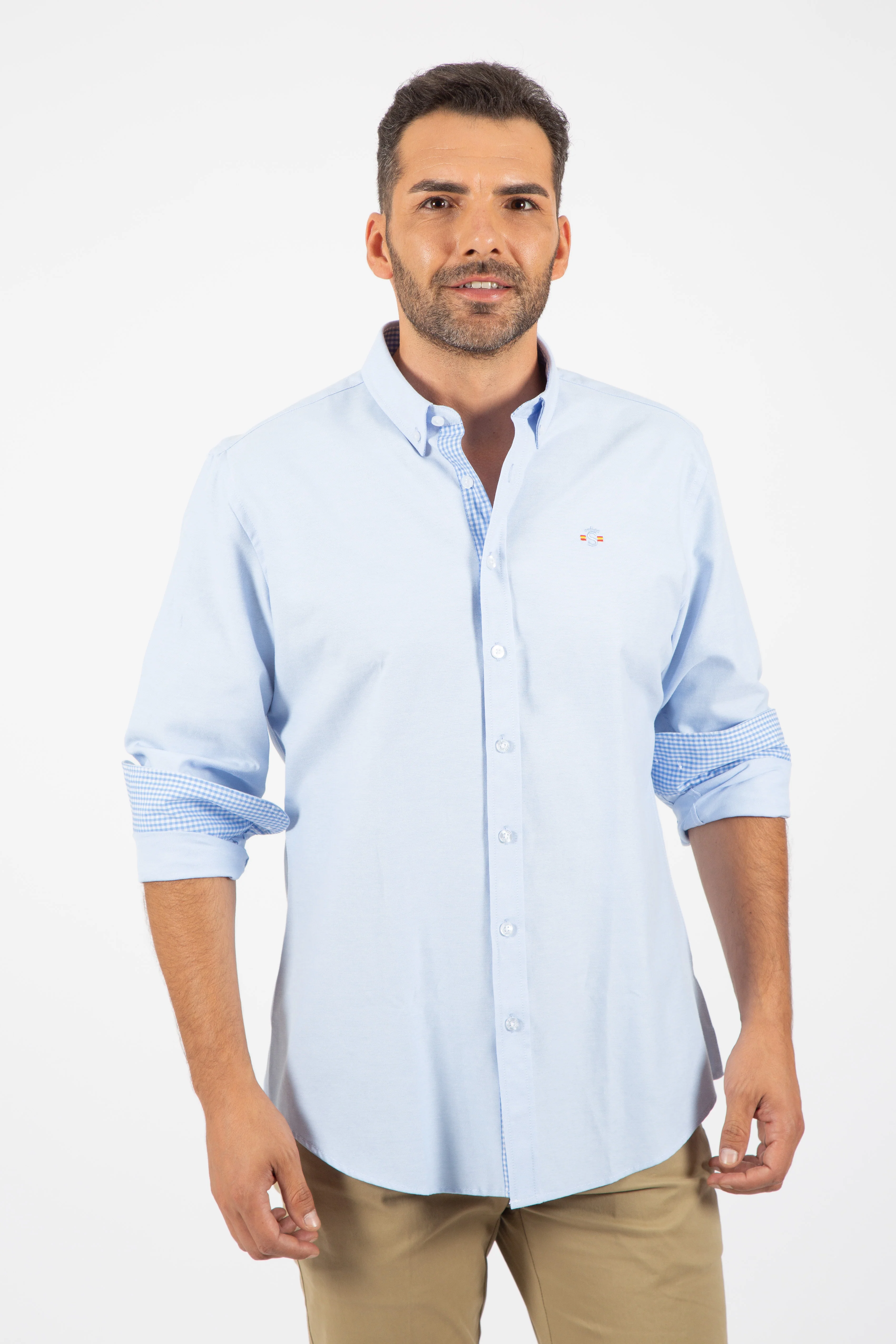Camisa Oxford Celeste - Image 5