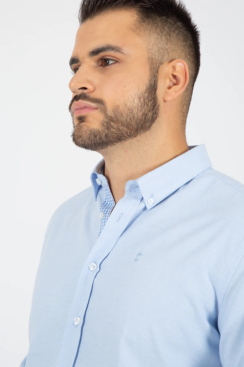 Camisa oxford Celeste - Image 2