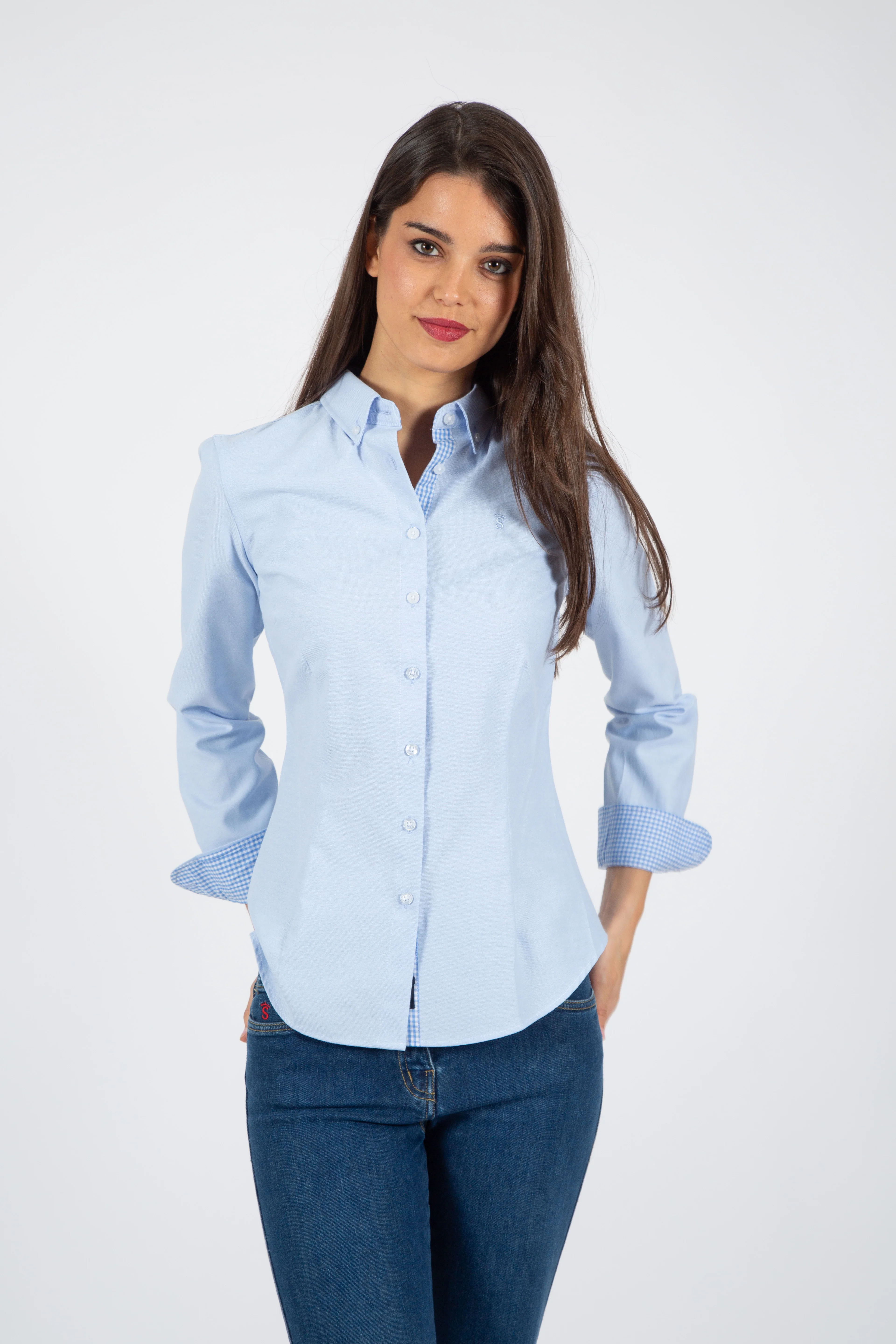 Camisa Oxford Celeste - Image 3