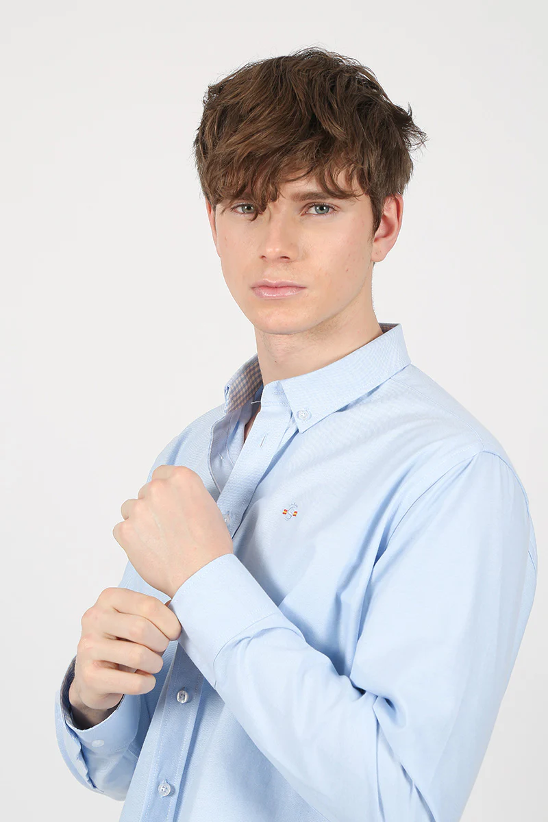 Camisa Oxford Celeste - Image 4