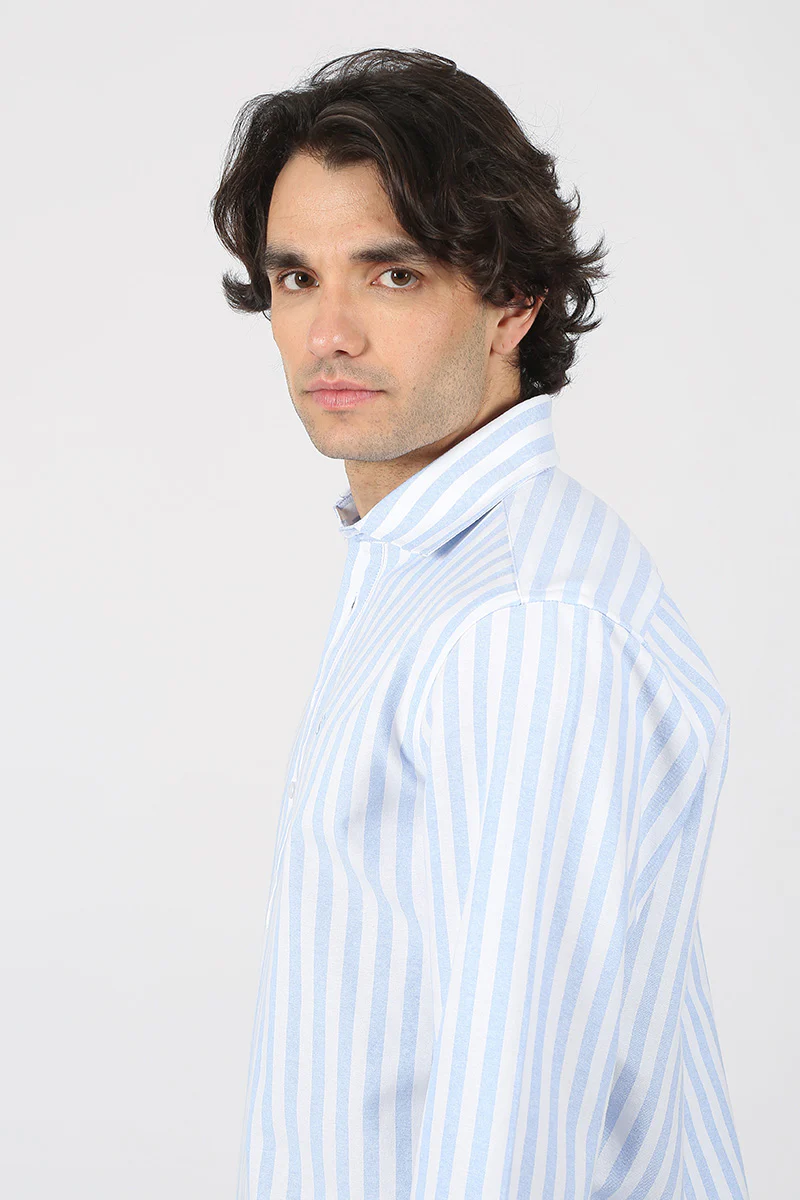 Camisa Polera Celeste - Image 3