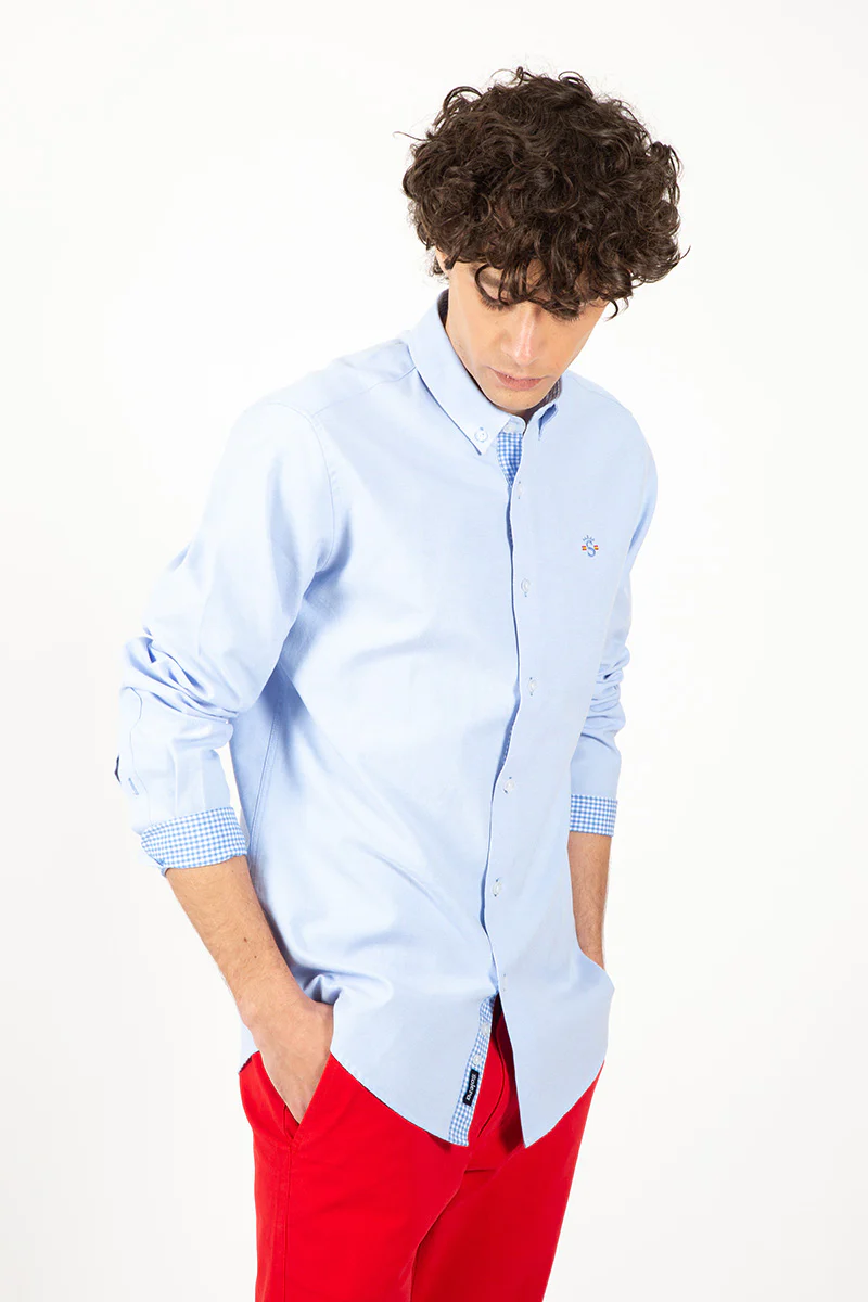 Camisa oxford celeste - Image 3